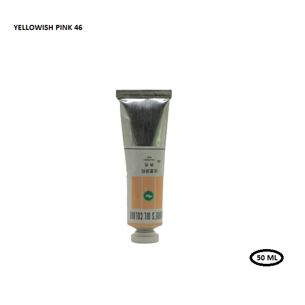أنبوب ألوان زيتية من موري، لون وردي مصفر، 50 مل، رقم 46