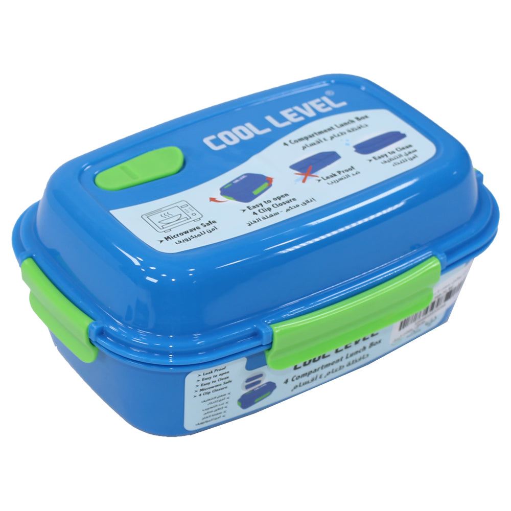 Cool Level MULTI-COMPARTMENT RECTANGULAR LUNCH BOX IN THE MICROWAVE- No:11570