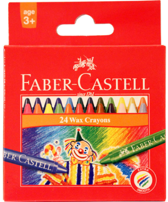 Faber Castell Pack of 24 Wax Crayons - No:120057