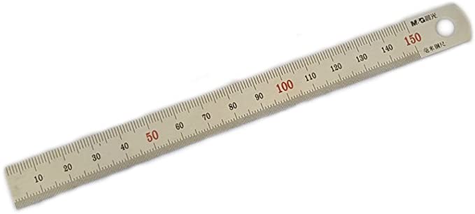 M&G Stainless Steel Metric Precision Ruler 150mm - No:96121