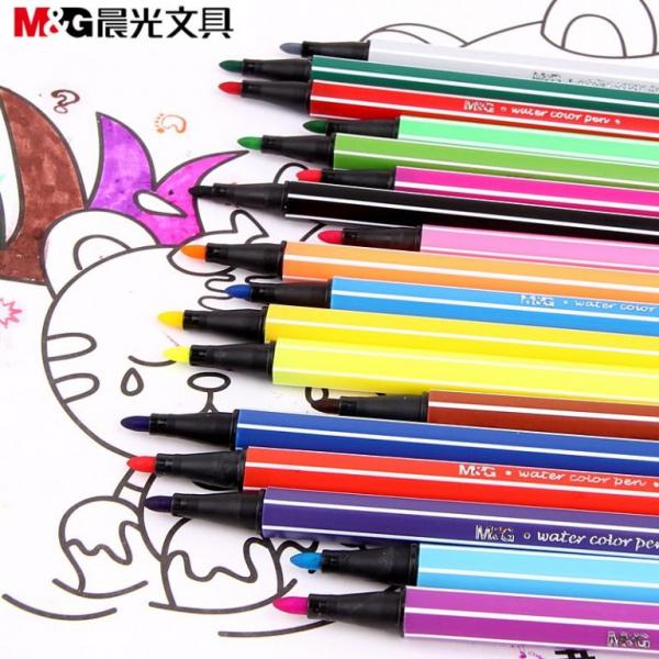 أقلام تلوين M&G، 24 لونًا، رقم 90190