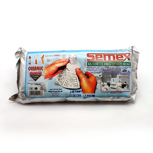 Semex modeling material packaging on a white background