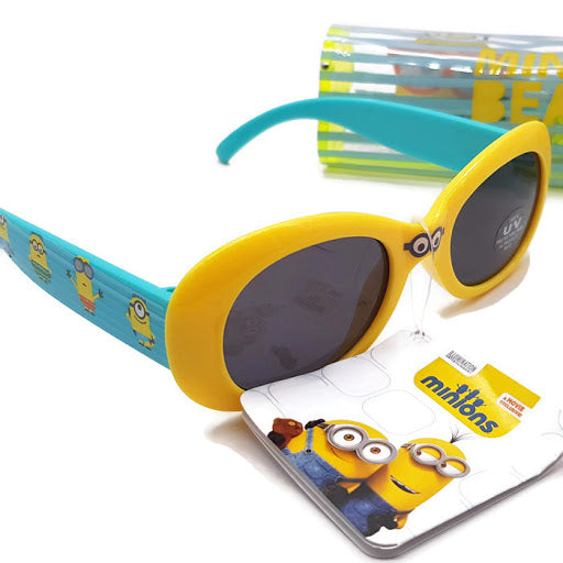 Minions shape 2 Sunglasses For Kids With Plastic Cover