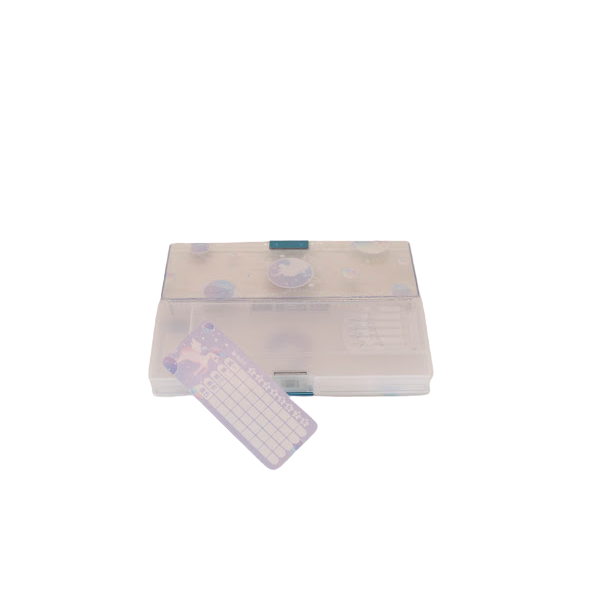 M&G All-in-One Semi-Transparent Pencil Case - No.ASB902B8 (SKU: 6941255113302)