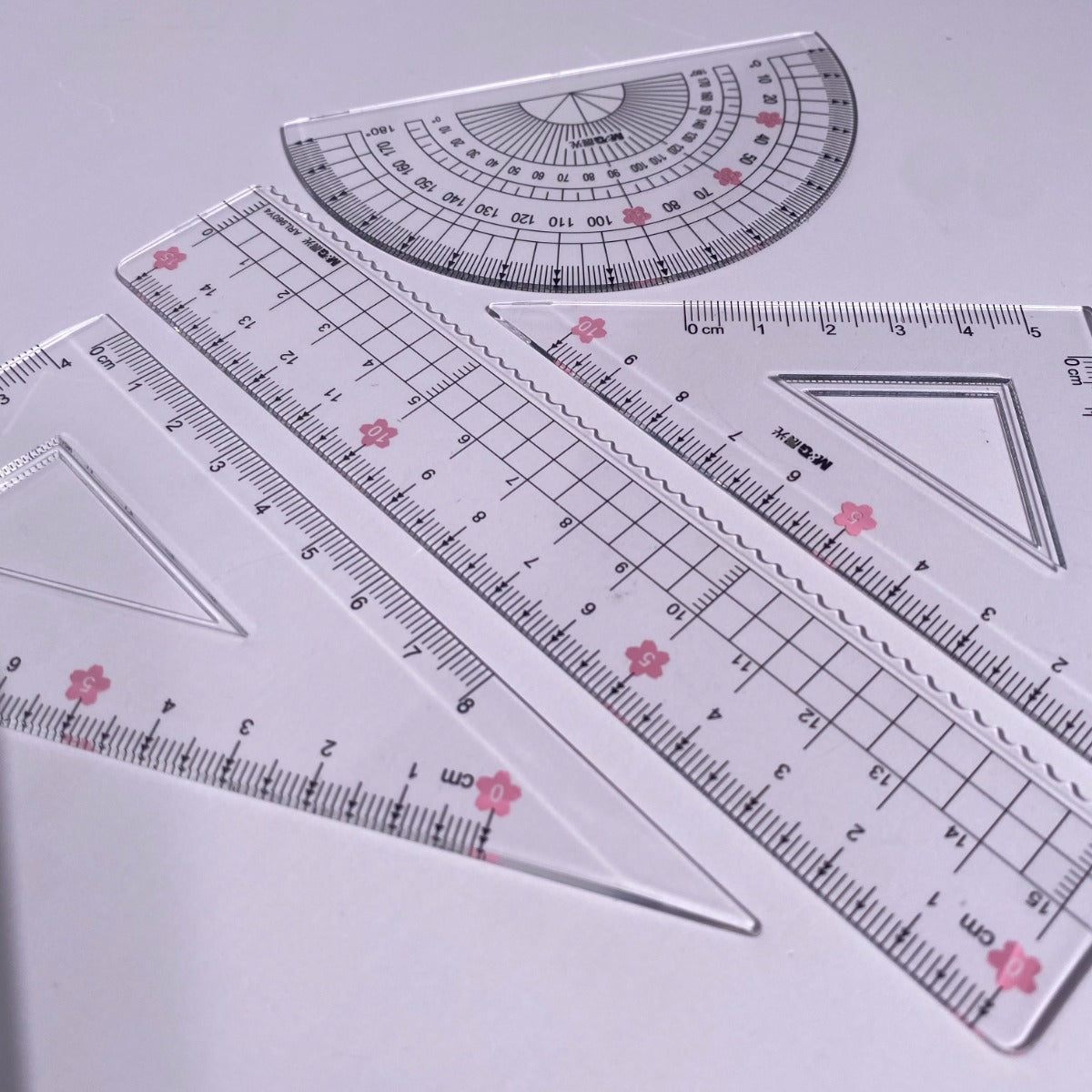 مجموعة مسطرة M&G Chenguang Cherry Blossom Sakura Rain بطول 15 سم - رقم المنتج: ARL960Y4