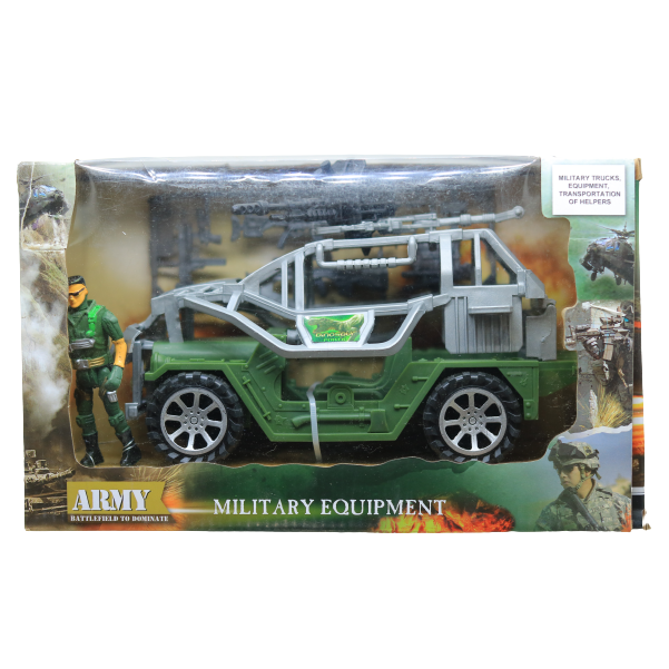 سيارة لعبة عسكرية ومجموعة سيارات جيب عسكرية للأطفال - رقم: 22230