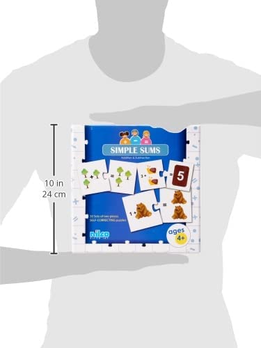 بطاقات نيلكو التعليمية - مسائل حسابية بسيطة، 60 قطعة - رقم: 20250
