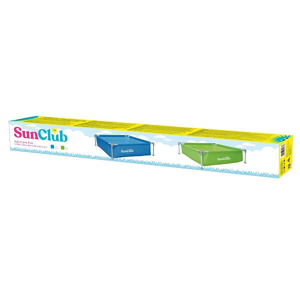 حوض سباحة صغير للأطفال من جيلونج، بإطار معدني، أبعاده 1.22 سم × 1.22 سم × 33 سم، رقم المنتج: 17256
