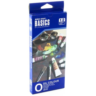 Pack of 12 Basics Oil colours - No:1212c-2