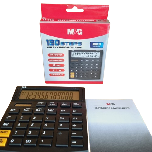 رقم التحقق من الآلة الحاسبة السوداء من إم آند جي والضريبة: ADG981G1