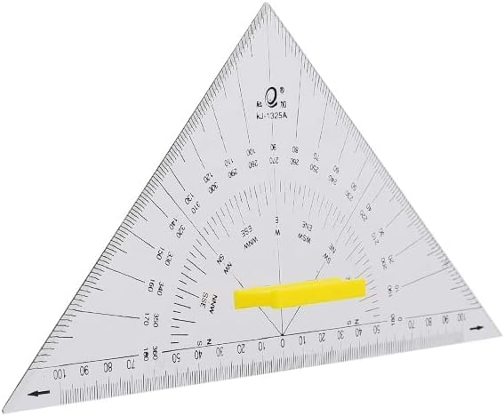 Cokai Transparent multipurpose triangle with handle professional drawing - 30cm - No:KJ1330
