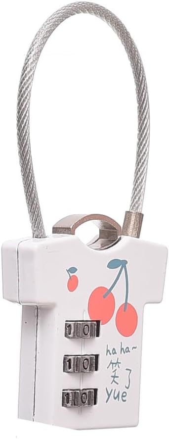 3 Digit Mini Password Lock Cute Fruits Theme T-Shirt Shape - No:WN-1317