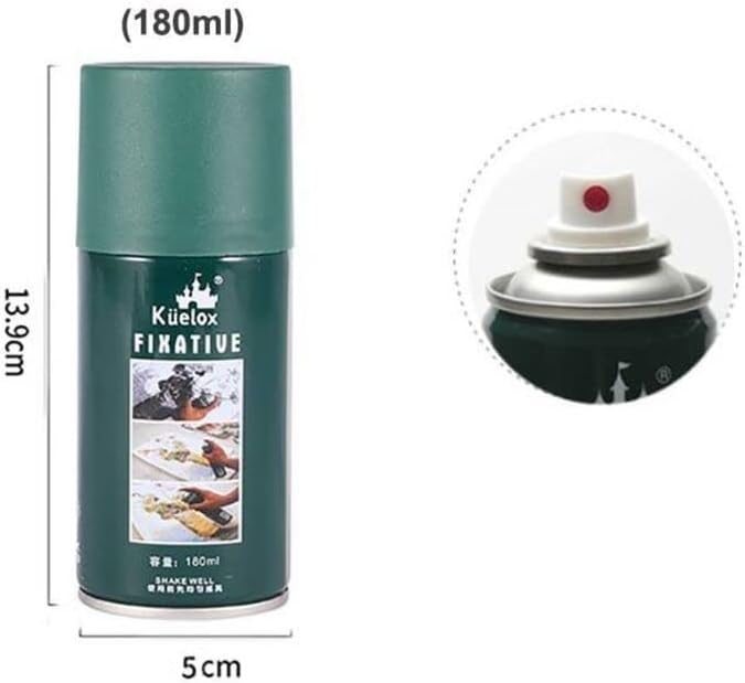 Kuelox pastel/charcoal & pencil drawings fixative (180ml) for pinting, drawing