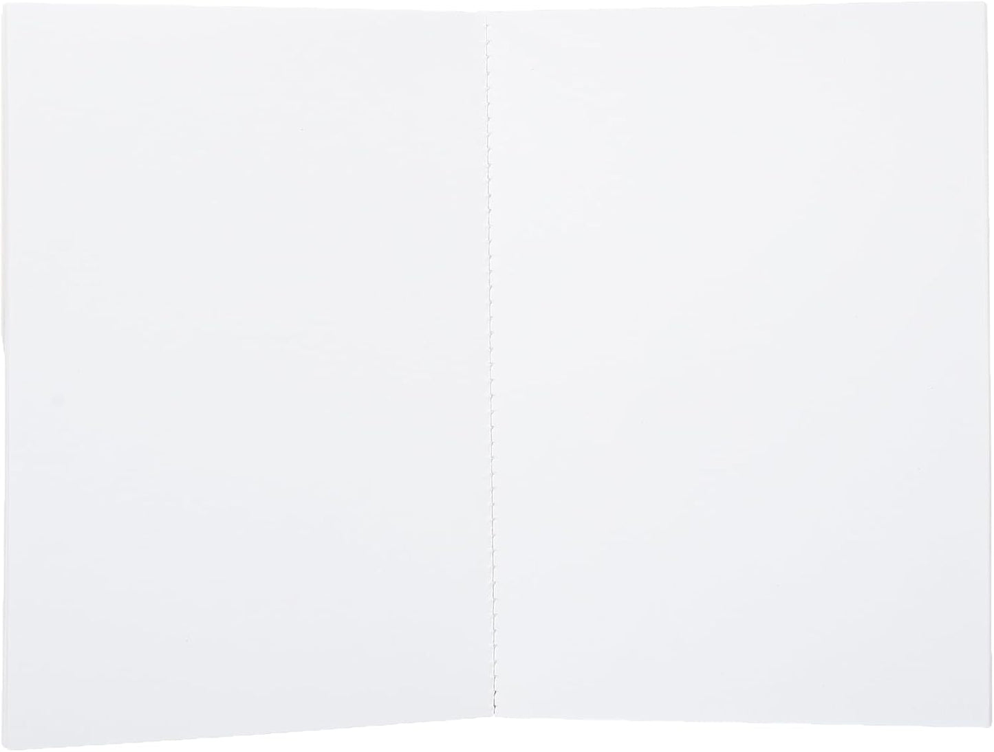 Yassin Mini Sketchbook, 30 Sheets Glue-Bound for Portable Art and Sketches, White