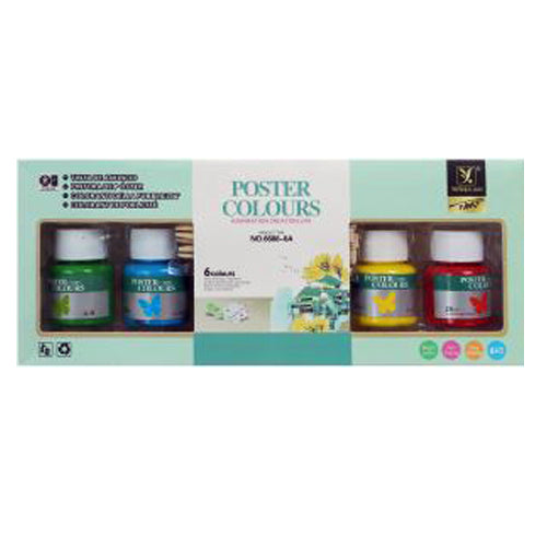 Gouache Colors - 6 Pcs