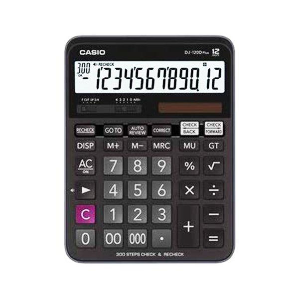 Casio Check & Recheck Electronic Calculator No.DJ-120D Plus
