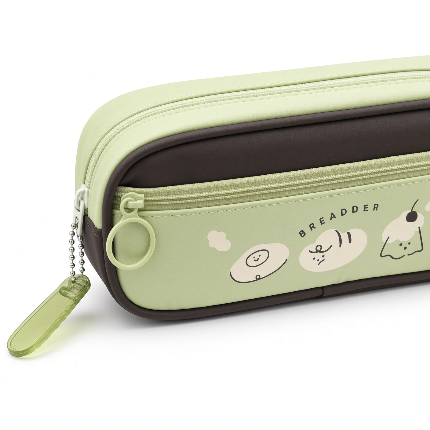 M&G Chenguang Length+ Large Capacity Pencil Case with Front Zipper Pocket – Cute Cartoon Design - 1pcs - Assorted Color - No: APB932PE