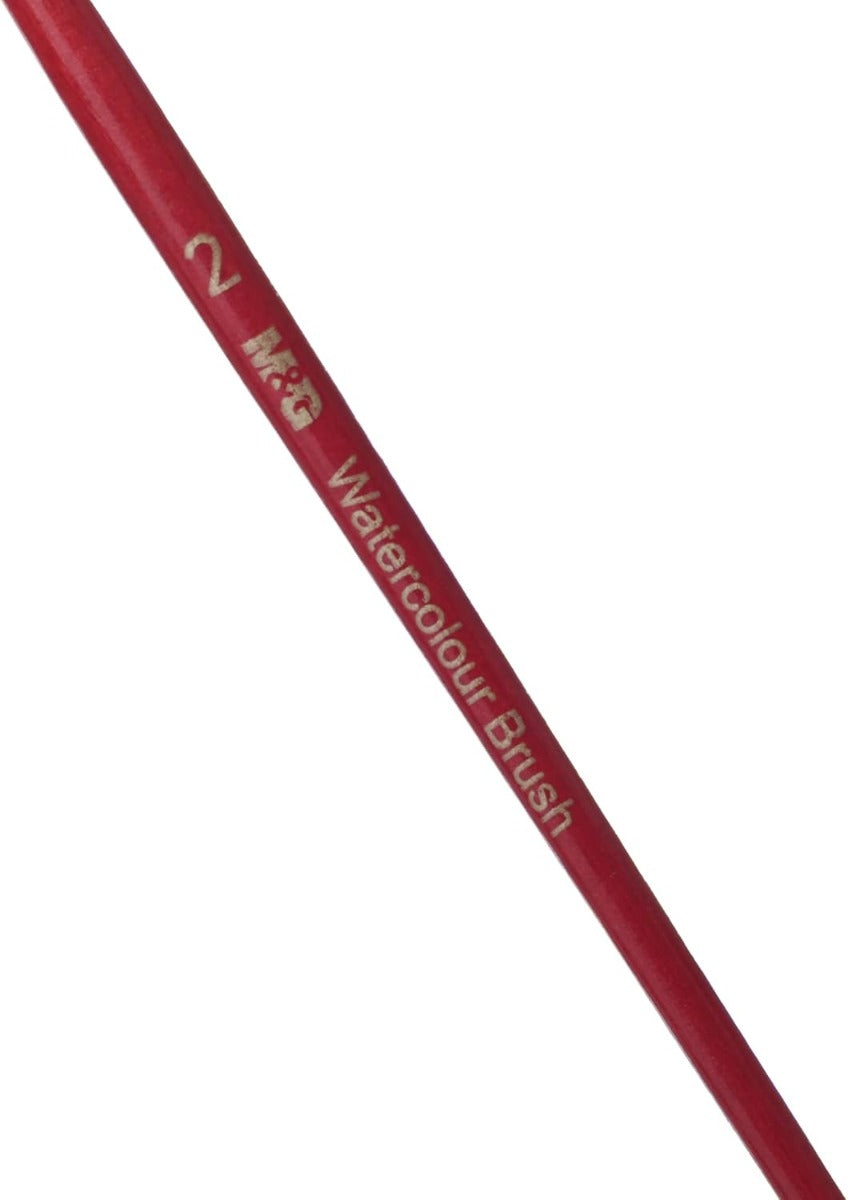 فرشاة ألوان مائية دائرية من إم آند جي تشنغوانغ، رسم فني دقيق، شعيرات صناعية، المقاس: 2 - رقم المنتج: ABH978D2B