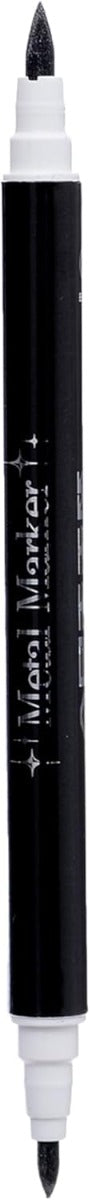 M&G Black Metal Marker Pen, Number 8062, Double-Tip,