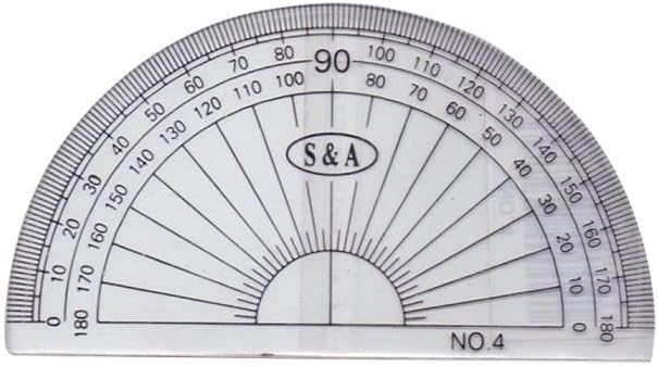 S&A Protractor 180 Degree Size:10 cm - No:FN04