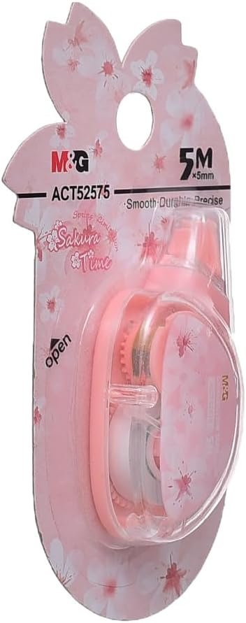 شريط تصحيح عالي الجودة كبير الحجم من إم آند جي تشنغوانغ ساكورا تايم - 5 أمتار - رقم: ACT52572