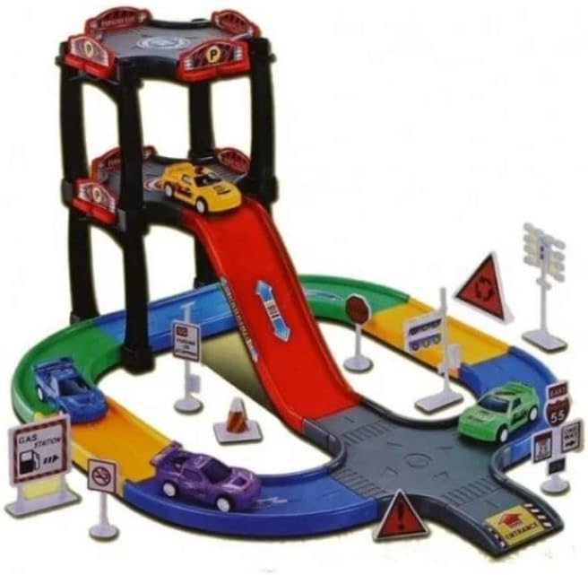 Parking Racing Garage set with 6 cars For Kids - No: 735
