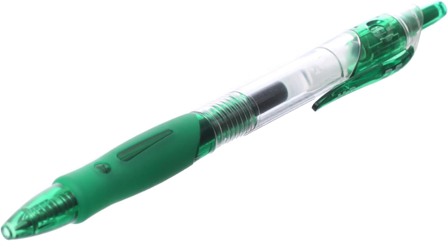 M&G Chenguang R5 Retractable Gel Ink Roller Ball Pens, Fine Point, 0.7mm - Green - No:AGP12371