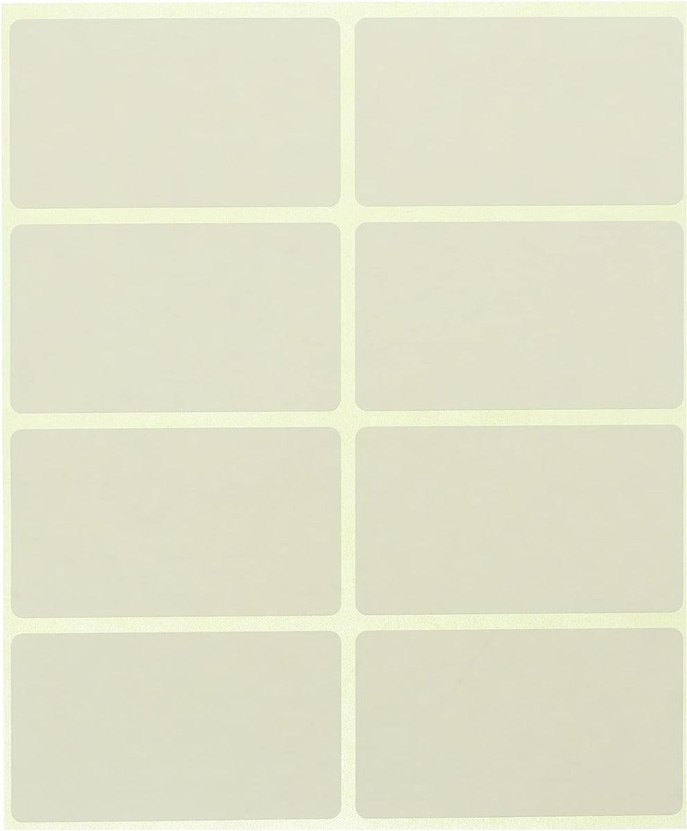 ElManar White Label Stickers 38×67mm - Adhesive Paper Labels for Products & Filing (6222002206134)