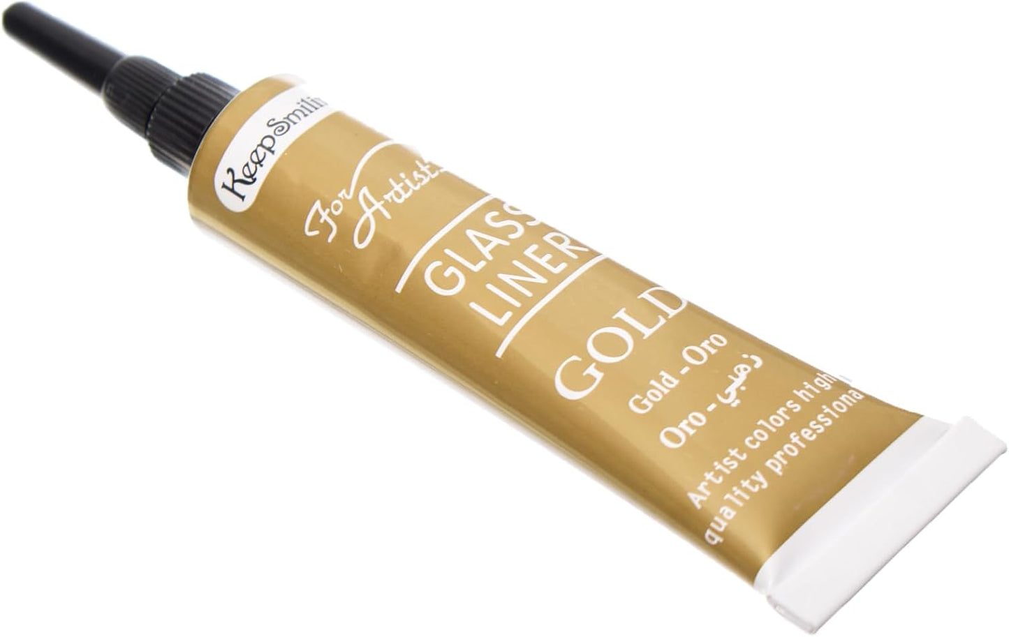 أنبوب تخفيف الضغط ذو البطانة الزجاجية الذهبية "حافظ على ابتسامتك"، مصنوع من مواد عالية الجودة - رقم المنتج: M83