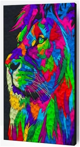 طقم تلوين أسد من طين سبلات بلانيت، الحجم: 30 سم × 30 سم