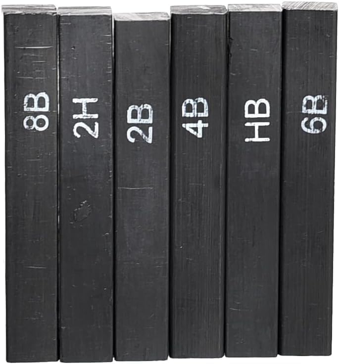 Keep Smiling Set Of 6 Pieces Of Graphit Pencil With Different Shades With Durable Material - No:TB-201445