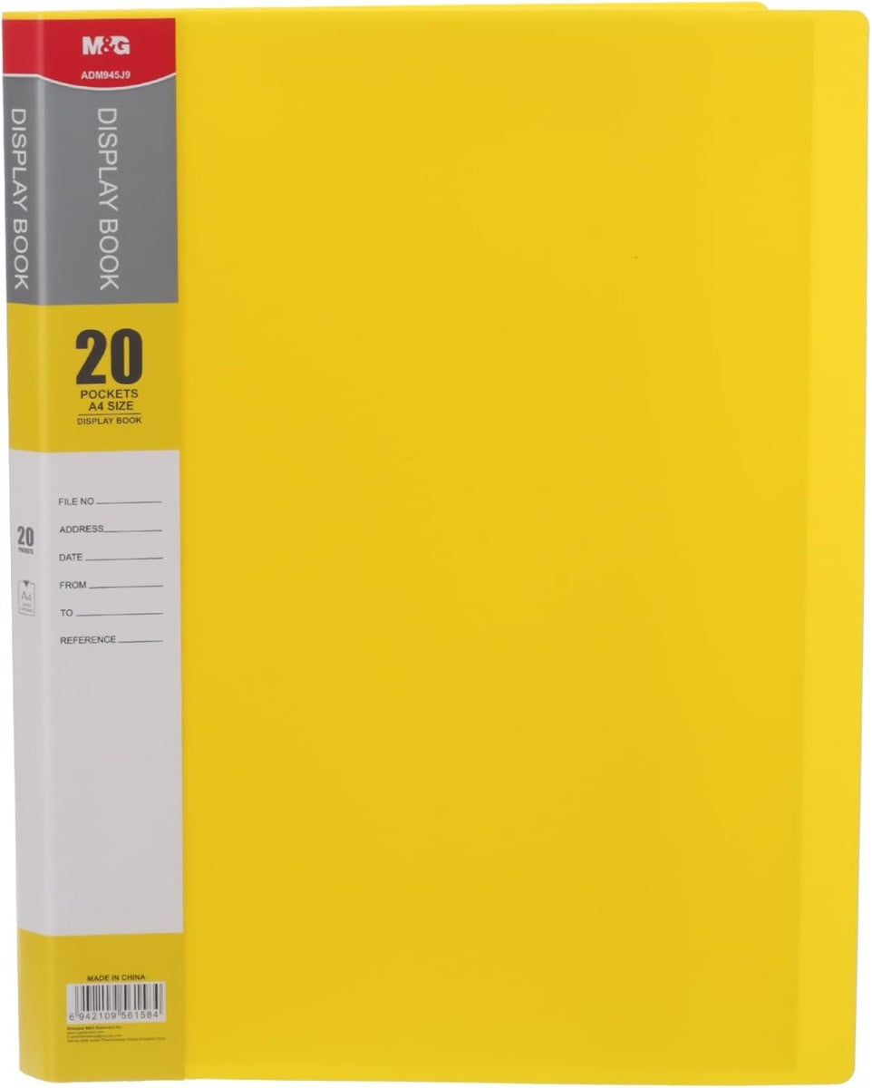 M&G Chenguang Document Holder, Minimalist U-Shape File Storage, Lightweight Plastic, 20 Pockets - No:ADM945J9