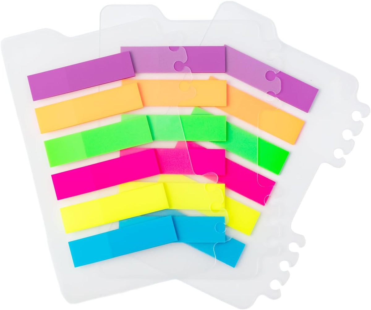 M&G Chenguang PETSTICK Sticky Page Flags – 6 Colors, 20 Sheets Each, Transparent Writable Index Tabs – No: YS-21