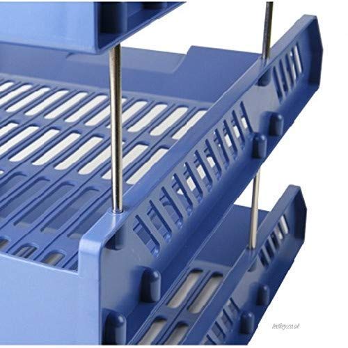 منظم ملفات بلاستيكي بثلاث طبقات من إم آند جي تشنغوانغ، مناسب للمكتب، لحفظ الكتب والمجلات والأوراق والمستندات، مقاس A4 - رقم المنتج: ADM945B