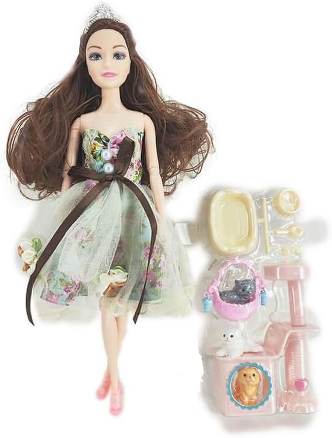 منزل دمية إليسا الفاخر من الطراز الرابع مع الملحقات - رقم: SL305017