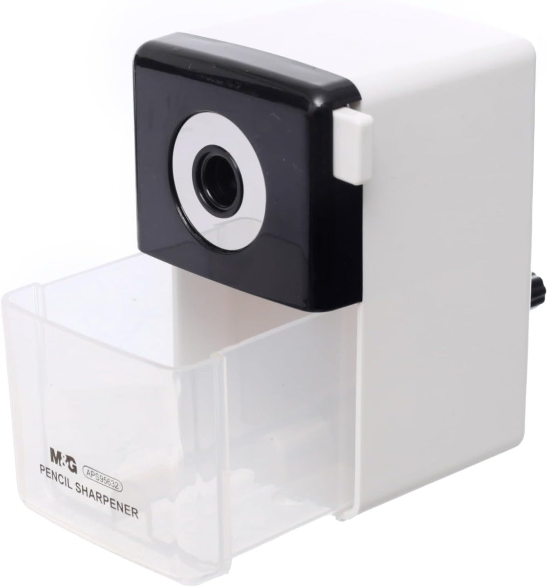 مبراة أقلام رصاص مكتبية نصف أوتوماتيكية من إم آند جي تشنغوانغ، دقيقة ومتينة، شفرة قوية - قطعة واحدة - رقم: APS95632