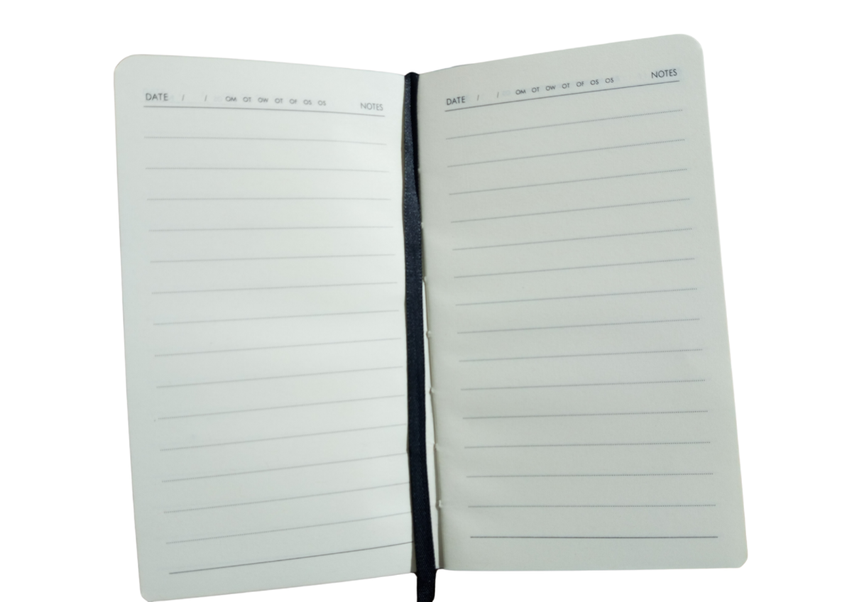 دفتر ملاحظات جلدي مع فاصل كتاب - مقاس A6 - رقم: 9766