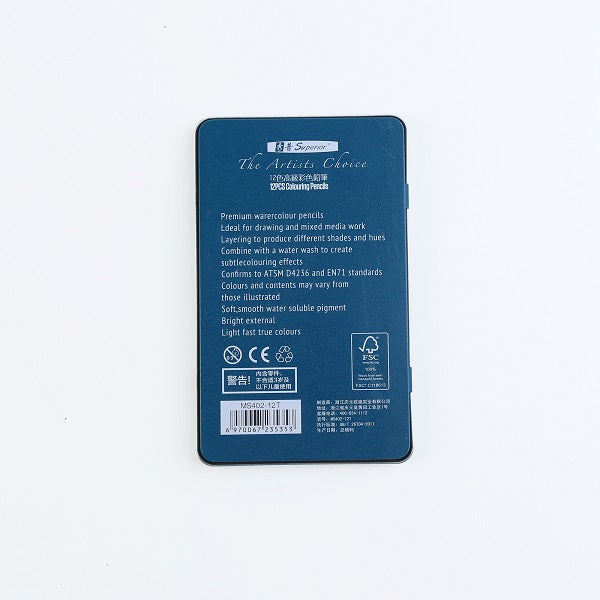 Superior Pack of 12 Colouring Pencils No: MS402-12T