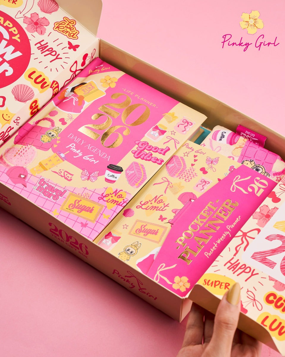 Mofakera Calendar Pinky Girl Daily Year Gift Box 2026 ( Agenda )