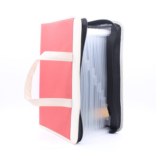 M&G Portable Canvas Organizer Bag A4 Multi-layer File-No:1710