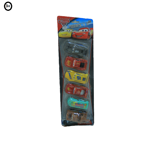 Cars 3 Pull Back Cars Play Set - 6 pcs No: 757-11