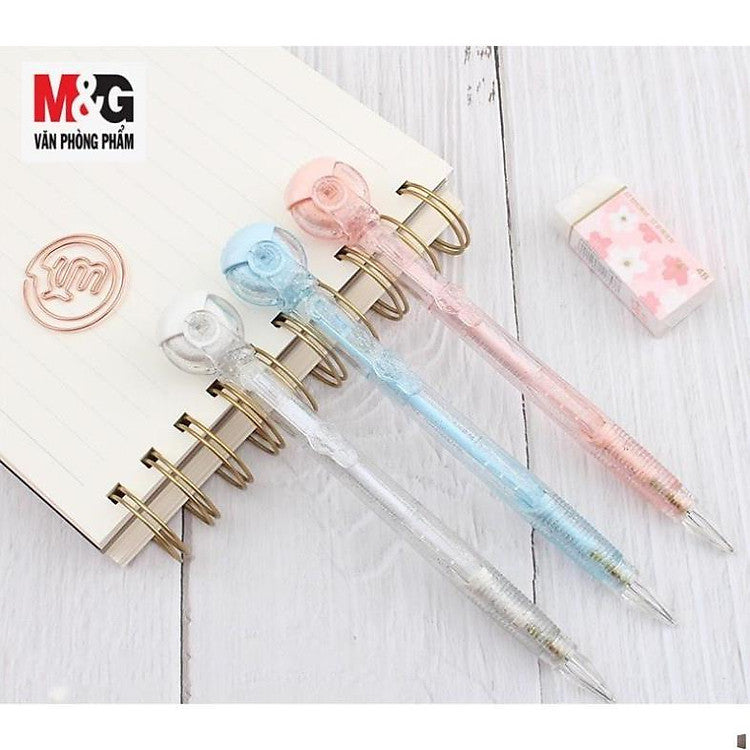 M&G Chenguang Mechanical Pencil, Precise Writing, 0.7mm with Wheeling Eraser - 1pcs- No:AMPV9402