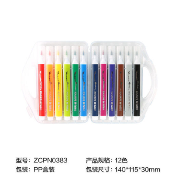 M&G Chenguang Stationery Triangular Color Pen 12colors - No:ZCPN0383