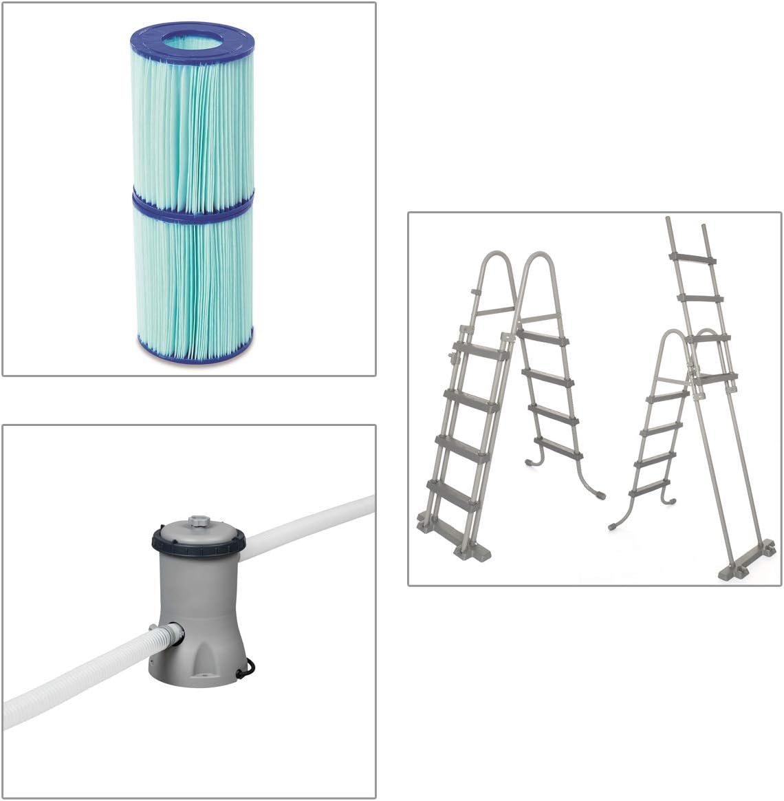 Bestway Power Steel - Rectangular Above Ground Pool, 412 x 201 x 122 cm - No:56722