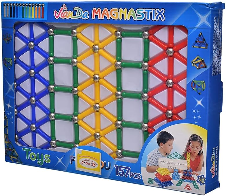 Vianda magnastix Toys for Kids - 157pcs
