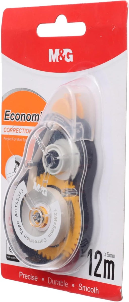 M&G Chenguang Tip Ex Economic Corrector Tape, Smooth Reliable Error Correction, 5mm X 12m - No:ACT55373