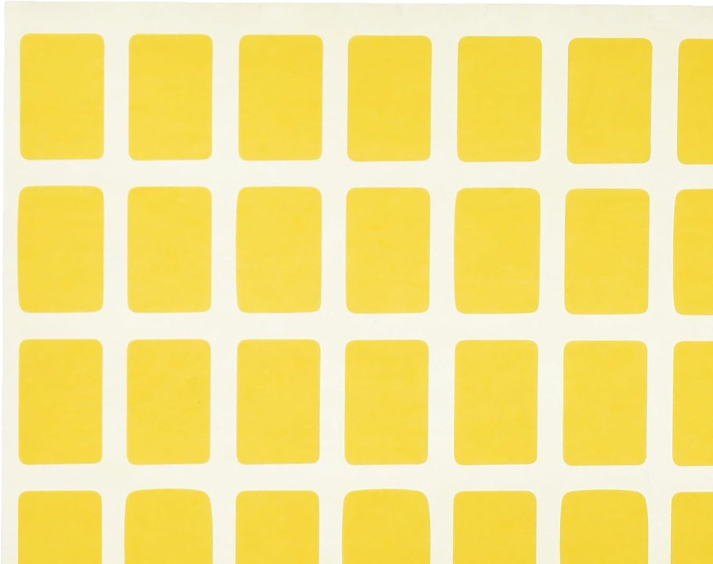 ملصق لاصق صغير وجريء من المنار، 10 × 15 مم، مصنوع من مواد عالية الجودة - أصفر