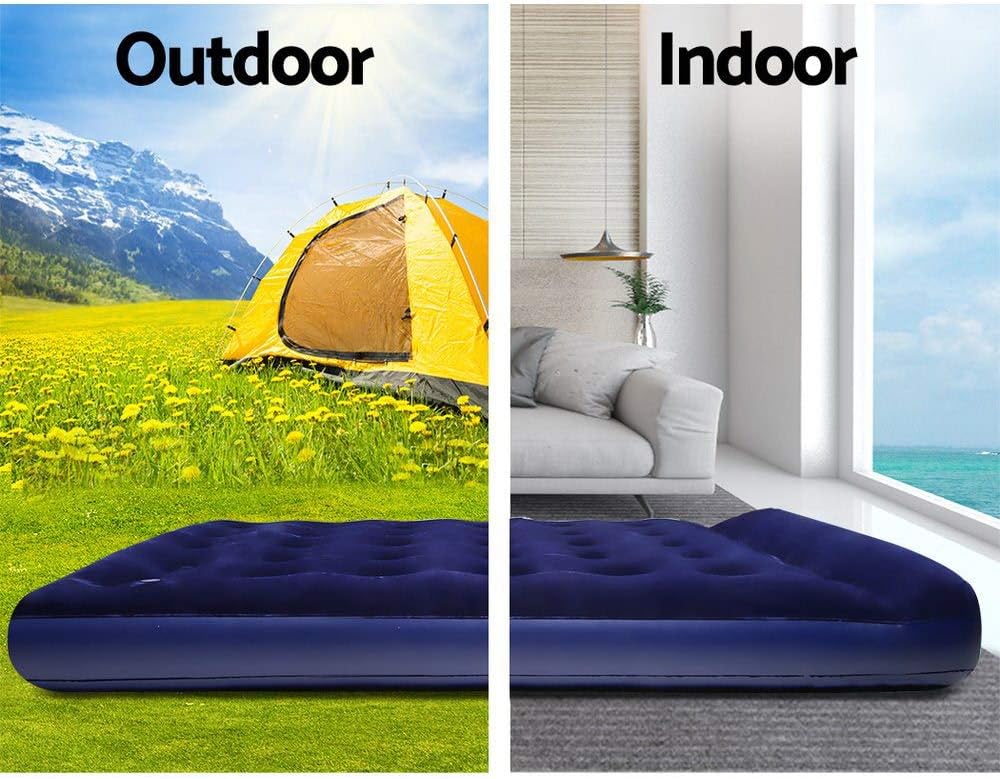 Bestway Air Mattress, Full Size with Built-In Foot Pump and Pillow 191cm * 137 * 22 cm - No:67225