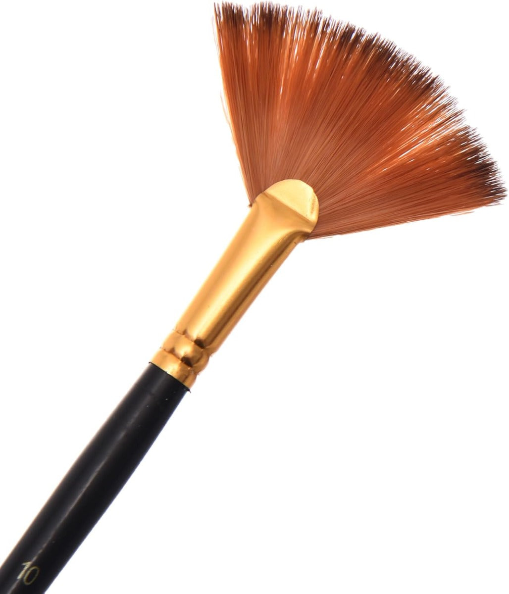 Keep Smilling Set Of 6 Pieces Of Fan Paint Brush - NO: 6088 M M96