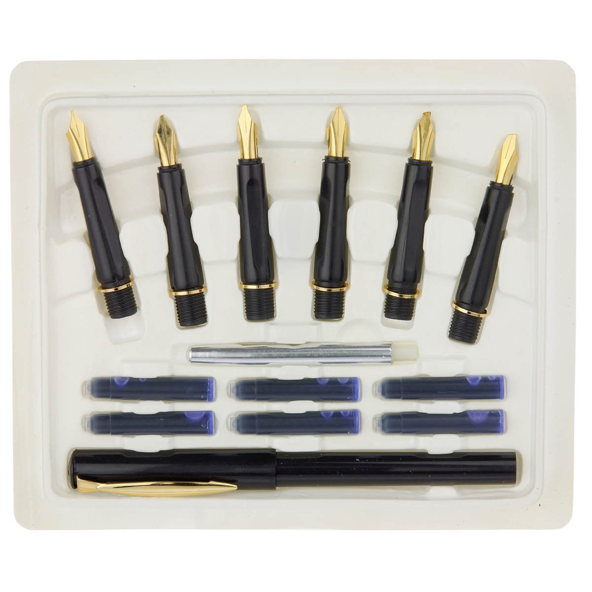 SKY GLORY Calligraphy Pen Set 6 Nibs And Cartridges
